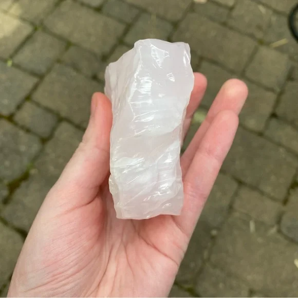 Large Pink Calcite Crystal Gemstone - Picture 3 of 6